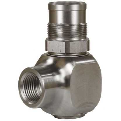 Afbeeldingen van Haakse Swivel 3/8BI:M28x1,25 RVS