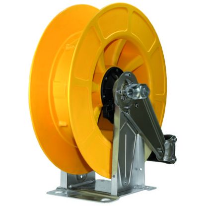 Afbeeldingen van Slanghaspel  21M. 22BU RVS /ABS geel