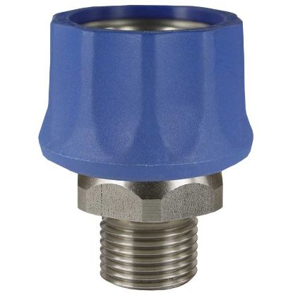 Afbeeldingen van Koppeling ST-3100 3/8BU kunststof Blauw