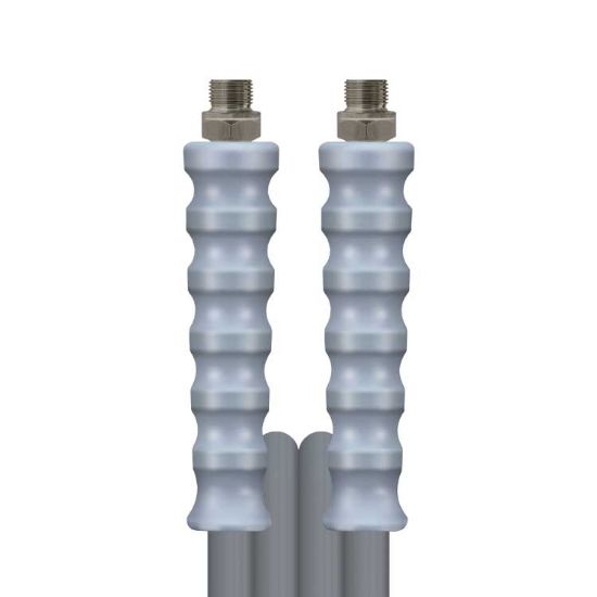 Afbeeldingen van Slang 2SN-08 glad grijs 25 M.BUR3/8"+