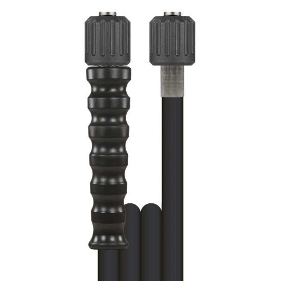 Afbeeldingen van Slang 2SN-08 glad ZW 25 M.RVS -Swivel 22