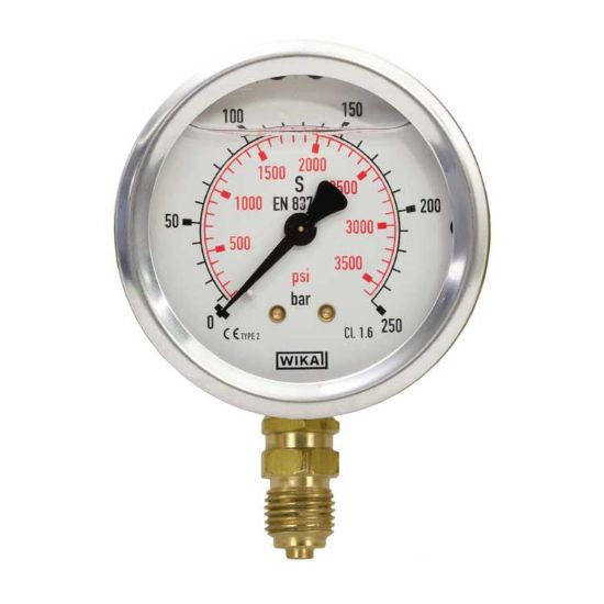 Afbeeldingen van Manometer 0-600 U 63 mm 1/4"BU WIKA