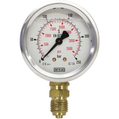 Afbeeldingen van Manometer 0-400 U 50 mm 1/4"BU WIKA