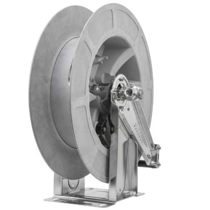 Afbeeldingen van Slanghaspel  28 M. 1/2-1/2 BI RVS /ABS g