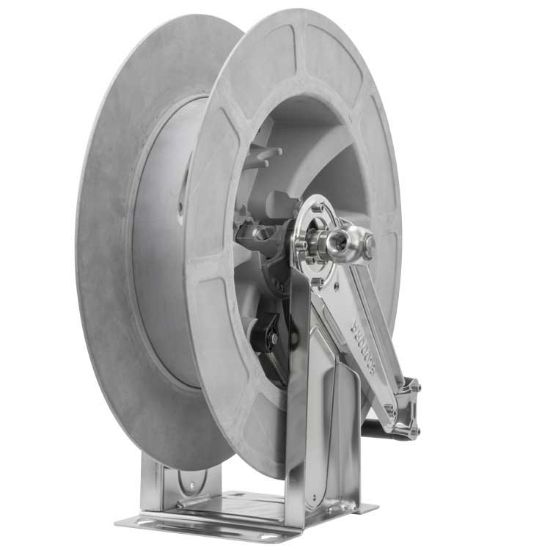 Afbeeldingen van Slanghaspel  28 M. 1/2-1/2 BI RVS /ABS g