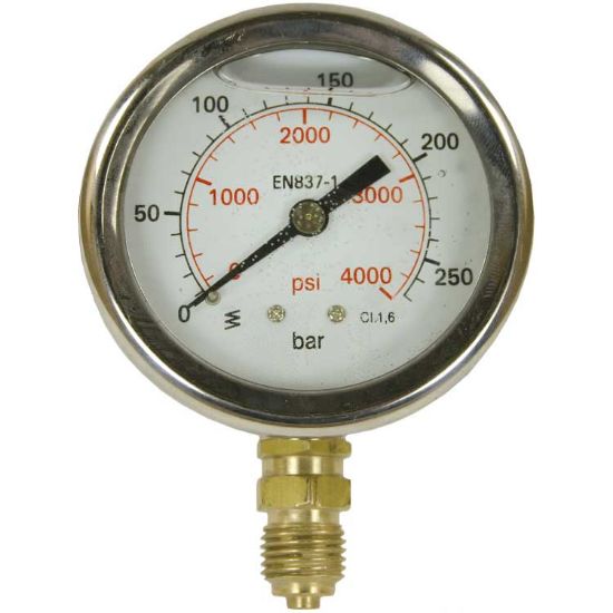 Afbeeldingen van Manometer 0-25 U 63 mm 1/4BU