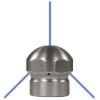 Afbeeldingen van Rioolnozzle 1/8 3x0,8h 1x0,8v
