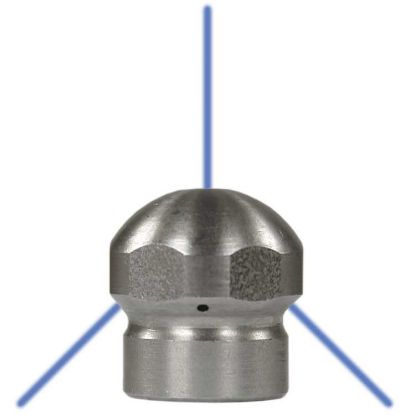 Afbeeldingen van Rioolnozzle 1/8 3x0,8h 1x0,8v