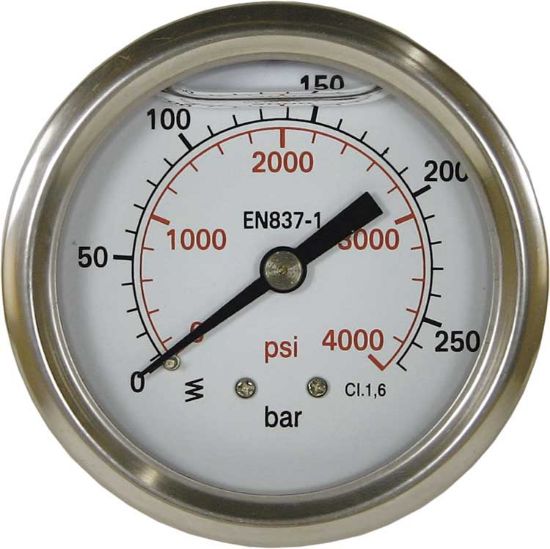 Afbeeldingen van Manometer 0-400 HI 63 mm 1/4"BU