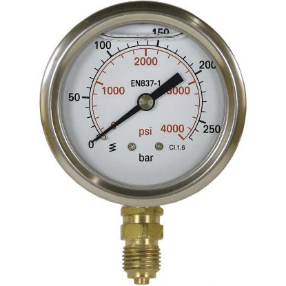 Afbeeldingen van Manometer 0-400 U 63mm 1/4BU