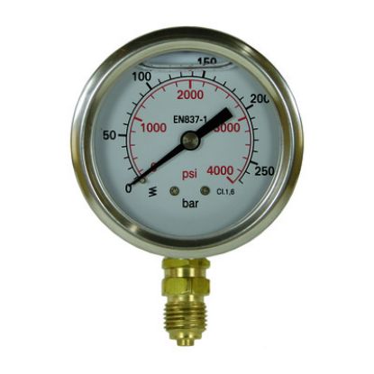 Afbeeldingen van Manometer 0-600 U 63mm 1/4BU