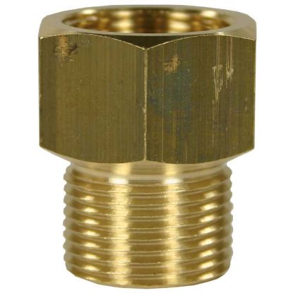 Afbeeldingen van Verloopnippel 22:22x1,5 BI Messing 2000