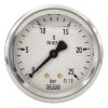 Afbeeldingen van Manometer 0-25 Bar 63 mm 1/4"BU aansluit