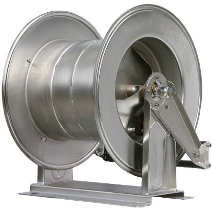 Afbeeldingen van Slanghaspel  60 M. 1/2-1/2BI RVS 300 bar