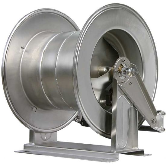 Afbeeldingen van Slanghaspel  60 M. 1/2-1/2BI RVS 300 bar