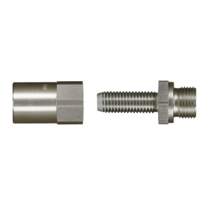 Afbeeldingen van Schroef armatuur cpl. BUR 1/2 NW 12 RVS