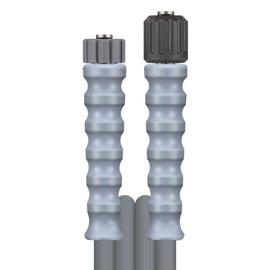 Afbeeldingen van Slang 2SN-08 grijs 10 M.RVS -Swivel 21 :