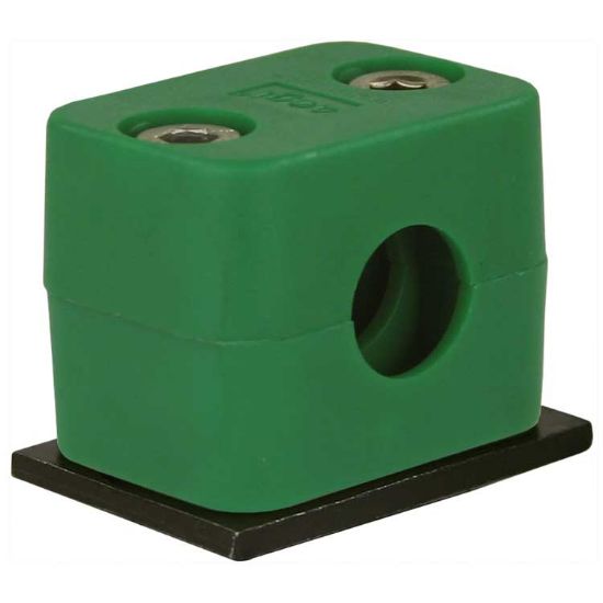 Afbeeldingen van Buisklem 18 mm met lasplaat