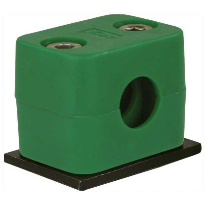 Afbeeldingen van Buisklem 15 mm met lasplaat RVS