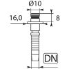 Afbeeldingen van Persnippel insteek.10 NW 06 D-16 Messing
