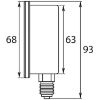 Afbeeldingen van Manometer 0-100 U 63mm 1/4BU