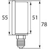 Afbeeldingen van Manometer 0-400 U 50 mm 1/4BU