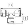 Afbeeldingen van T-stuk 1/4 BI Messing