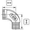 Afbeeldingen van Knie 1/4 BI-BU RVS