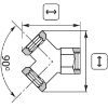 Afbeeldingen van Y-stuk(s) 1/2 BI Messing vernickelt