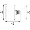 Afbeeldingen van Manometer 0-250 HI 40 mm 1/8BU PVC