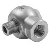 Afbeeldingen van Haakse Swivel 1/2"BI:1/2"BU 600 bar RVS