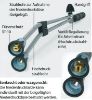 Afbeeldingen van Dubbele lans ST-53.2-600 a.V. 1/4"BI RVS