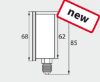 Afbeeldingen van Manometer 0-100 U 63 mm 1/4"BU WIKA