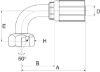 Afbeeldingen van Pilaar 90° DN10-3/8 BSP BI GATES