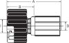 Afbeeldingen van Pilaar DN08-M22 BI GATES