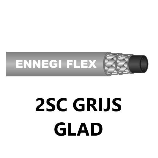 Afbeeldingen van Slang 2SC-08-420 Bar 150°C grijs glad