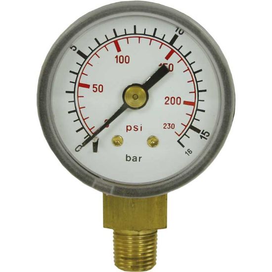 Afbeeldingen van Manometer 0-16 U 40mm 1/8BU PVC
