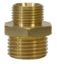 Afbeeldingen van Dubbele nippel 3/8-1/2 BU Messing