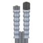Afbeeldingen van Slang 2SC-08 grijs 10 M.RVS -Swivel 21 :
