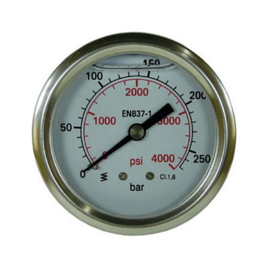 Afbeeldingen van Manometer 0-1000 HI 63 mm 1/4"BU WIKA