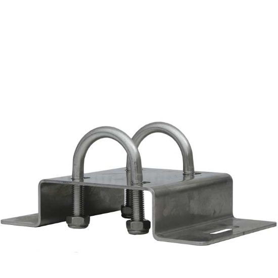 Afbeeldingen van Wandkonsole RVS voor Kogelkraan