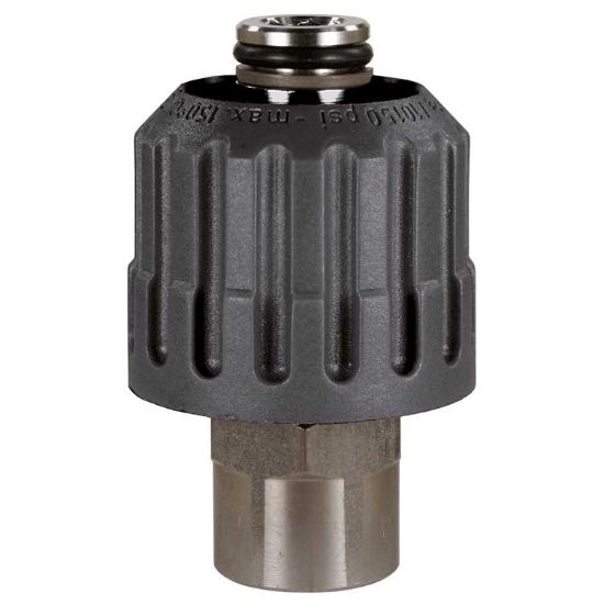 Afbeeldingen van Draaikoppeling 24:1/4BI RVS /zwart