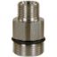 Afbeeldingen van Verloopnippel 24x1,5:3/8"BU 700 bar RVS