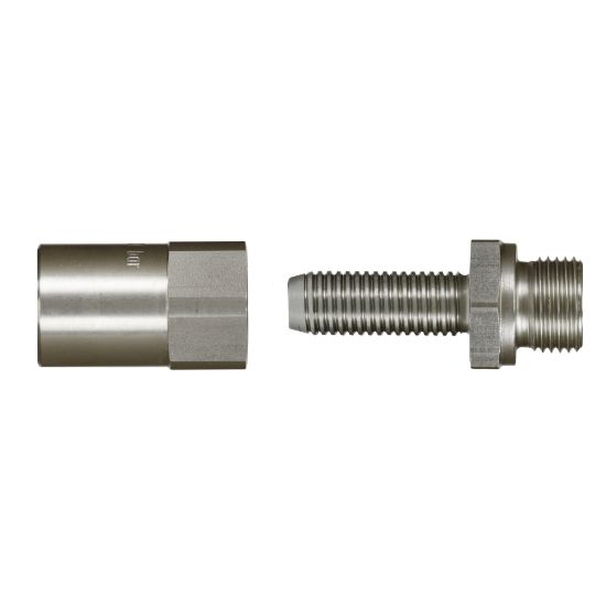 Afbeeldingen van Schroef armatuur cpl. AGR 1/2 NW 12 RVS
