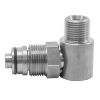 Afbeeldingen van Haakse swivel 1/2" RVS 200 bar 90°C