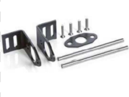 Afbeeldingen van Airworks wandbeugel met connectieset 2 A