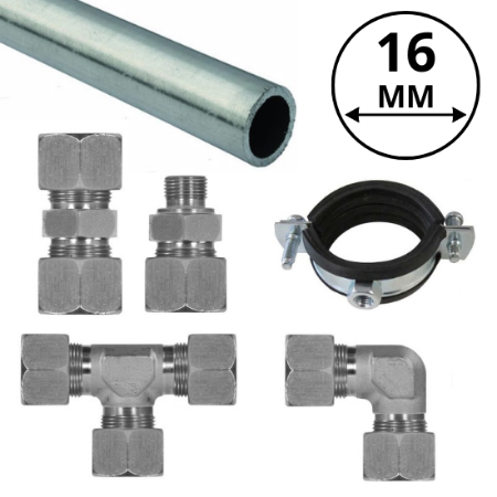 Afbeelding voor categorie Leidingwerk 16mm RVS